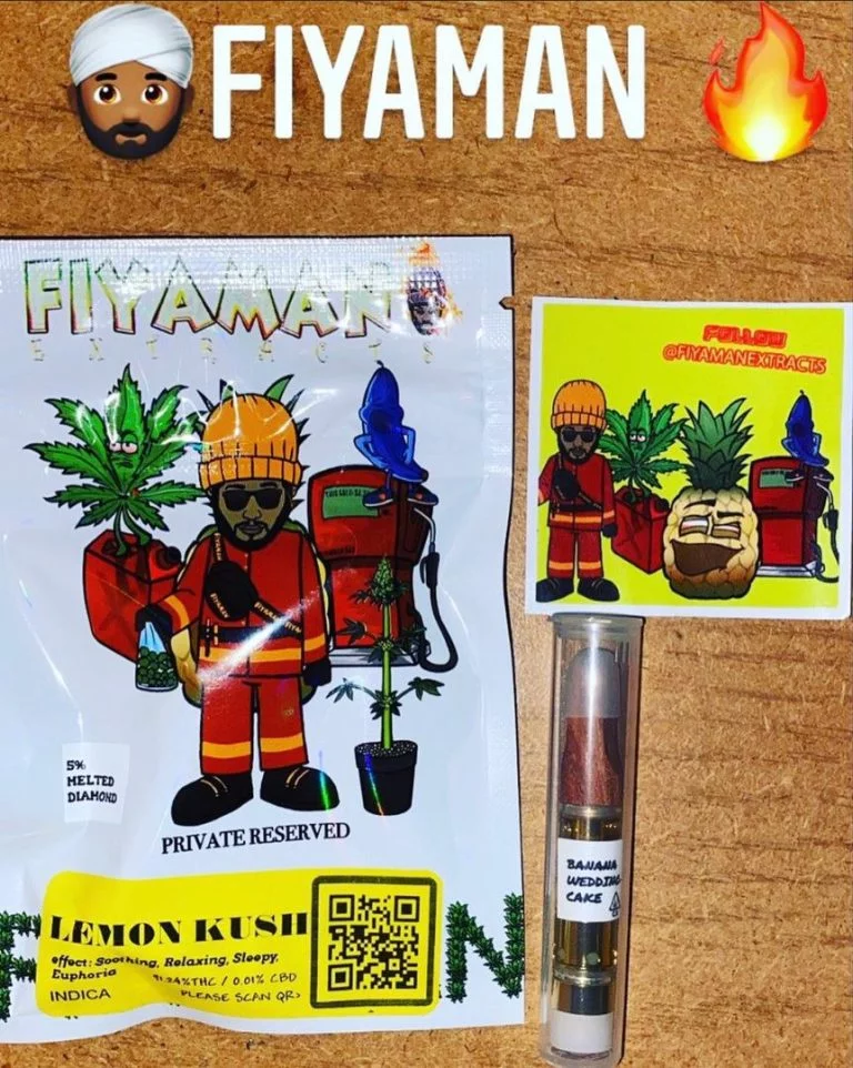 Fiyaman Lemon Kush Carts